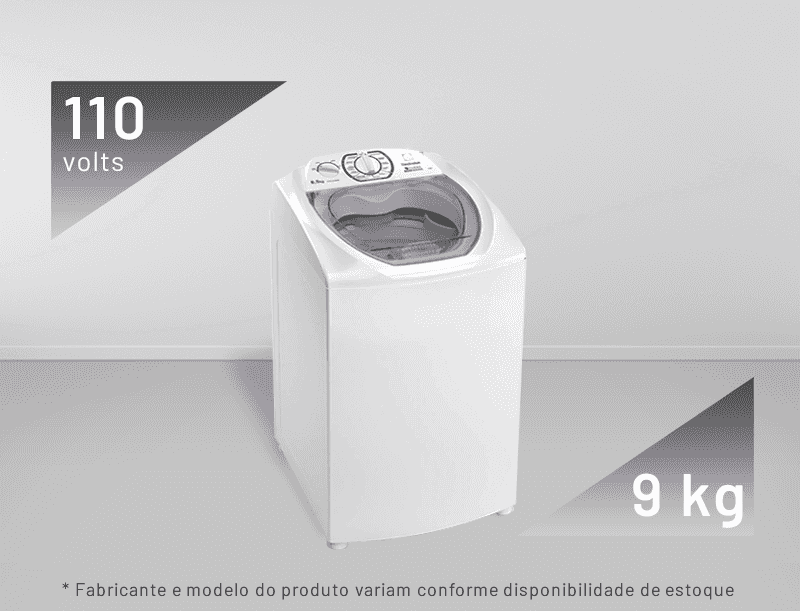 Lavadora Roupa  9 kg  110 - Branco
