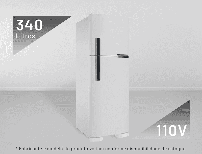 Geladeira 340L 110 Volts - Branco
