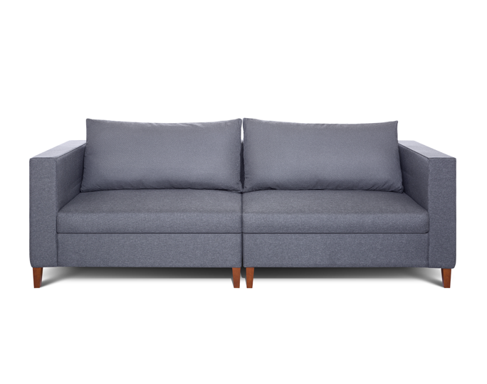 Cj. Sofa Vedel - Cinza Escuro L:2,4m