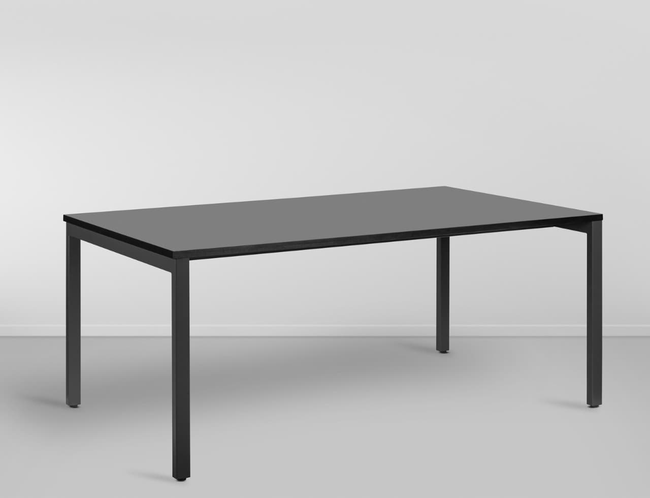 Mesa Oliveira Retangular Pe Externo - Preto/ Grafite L:1,4 P:0,8
