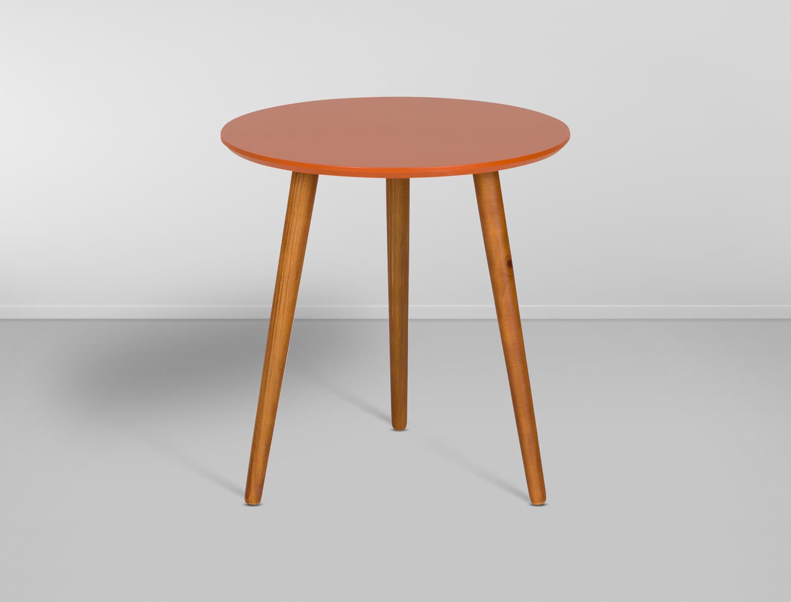 Mesa Lateral Gerbera - Terracota/ Nozes D:0,45 A:0,47