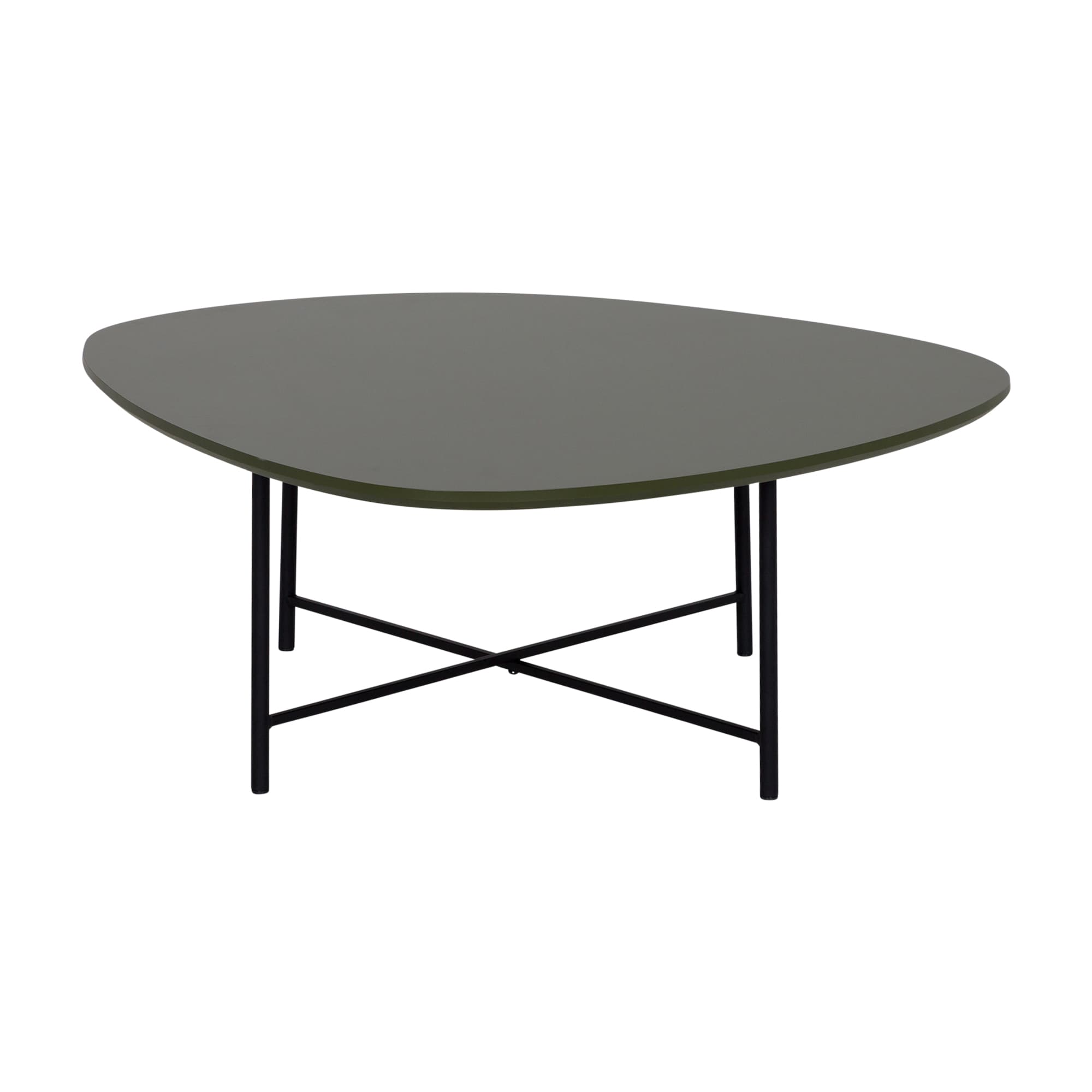Mesa Centro Bem-Me-Quer - Musgo/Preto L:0,83 P:0,79 A:0,32