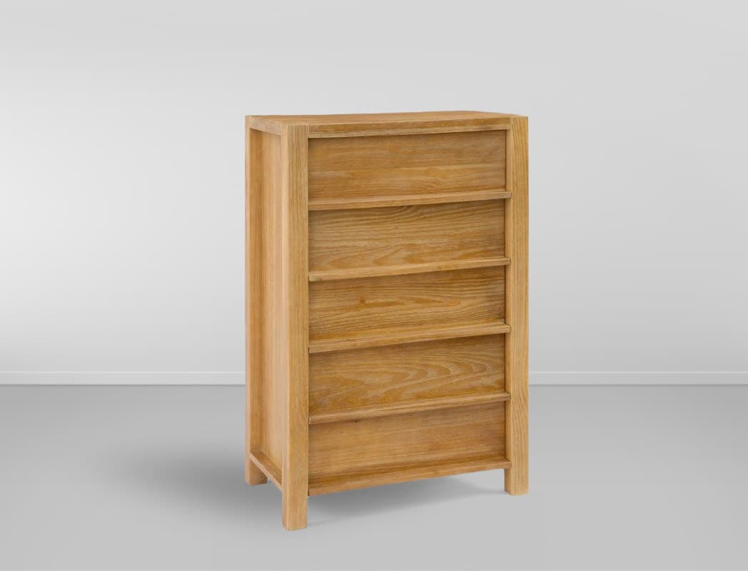 Comoda Linear 5 Gavetas - Amadeirado L:0,75 P:0,46 A:1,20