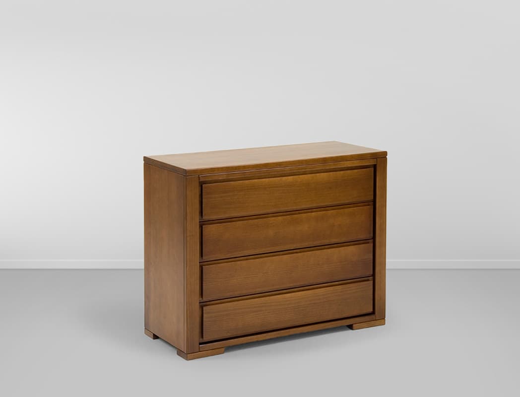 Comoda Taedda 4 Gavetas - Amadeirado L:0,90 P:0,50 A:0,95