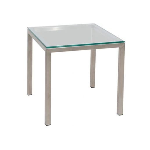 Mesa Lateral Recepcao Jerimum - Inox L:0,50 P:0,50 A:0,50