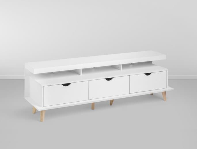 Rack Babosa 3 Gavetas - Branco L:1,60 P:0,45 A:0,51