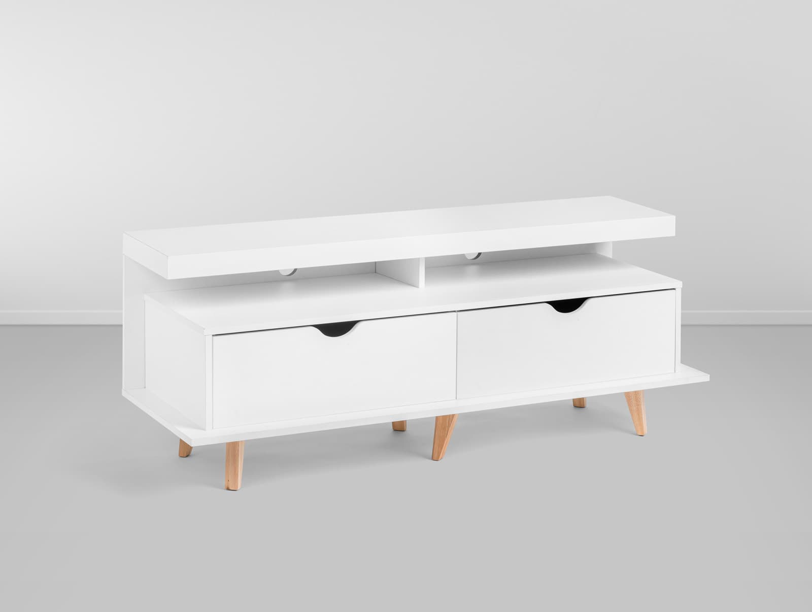 Rack Babosa 2 Gavetas - Branco L:1,30 P:0,45 A:0,51