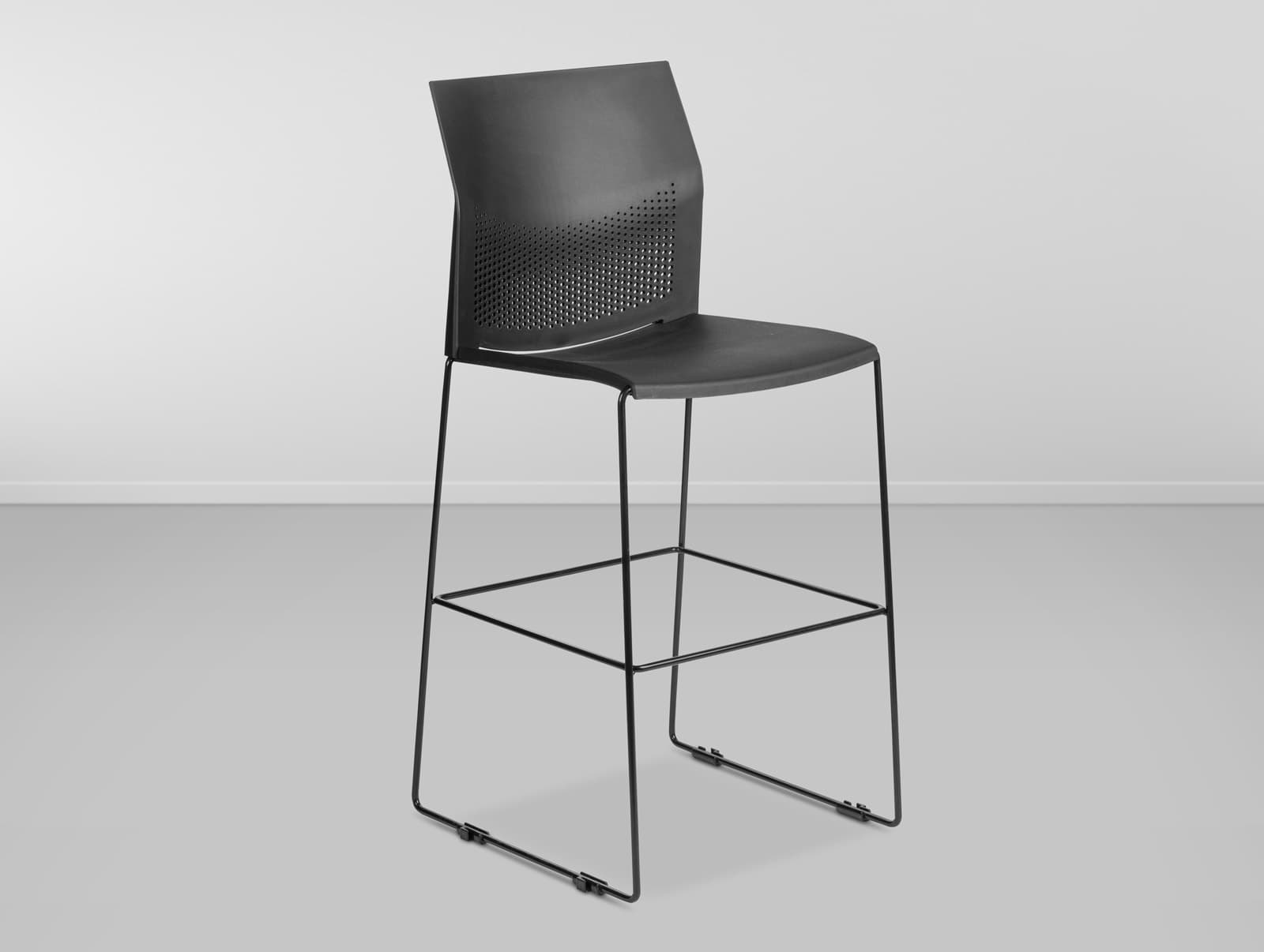 Banqueta Mogno C/ Encosto - Preto A:1,10